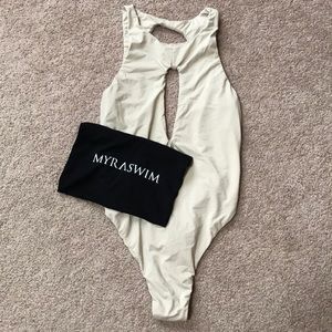 *Discontinued* Myra Swim one piece thong swim suit